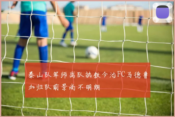 泰山队军师离队执教今治FC马德鲁加归队前景尚不明朗